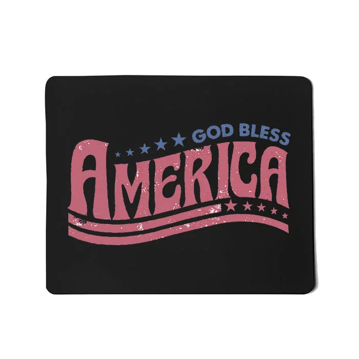 God Bless America Independence Day Mousepad