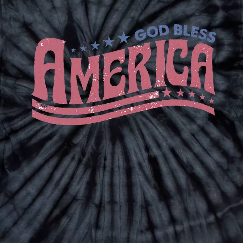 God Bless America Independence Day Tie-Dye T-Shirt