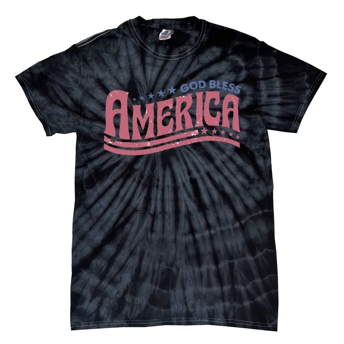 God Bless America Independence Day Tie-Dye T-Shirt