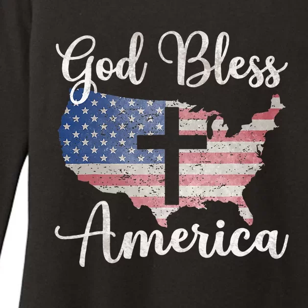 God Bless America Womens CVC Long Sleeve Shirt