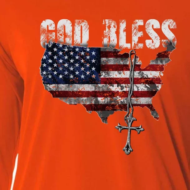 God Bless America Cooling Performance Long Sleeve Crew