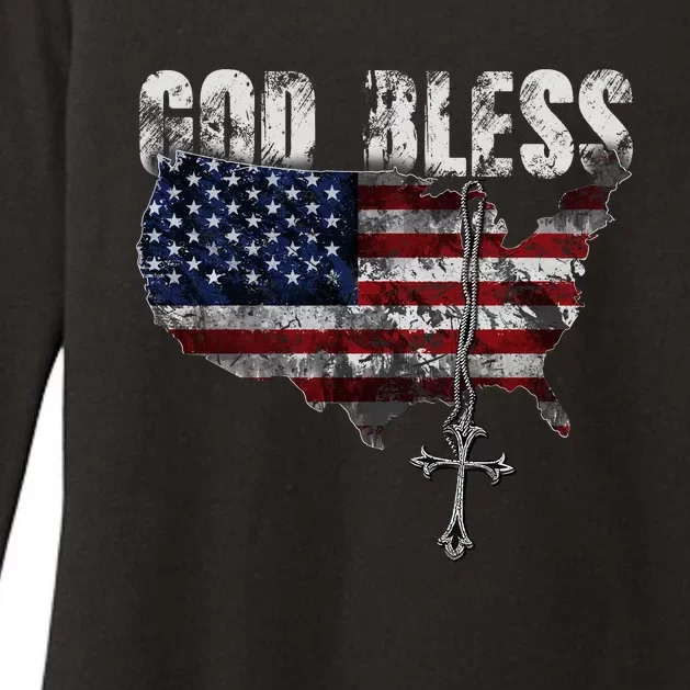 God Bless America Womens CVC Long Sleeve Shirt