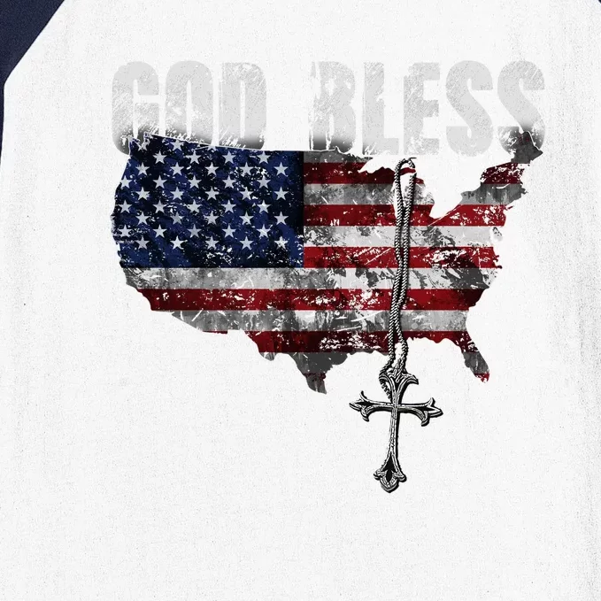 God Bless America Baseball Sleeve Shirt