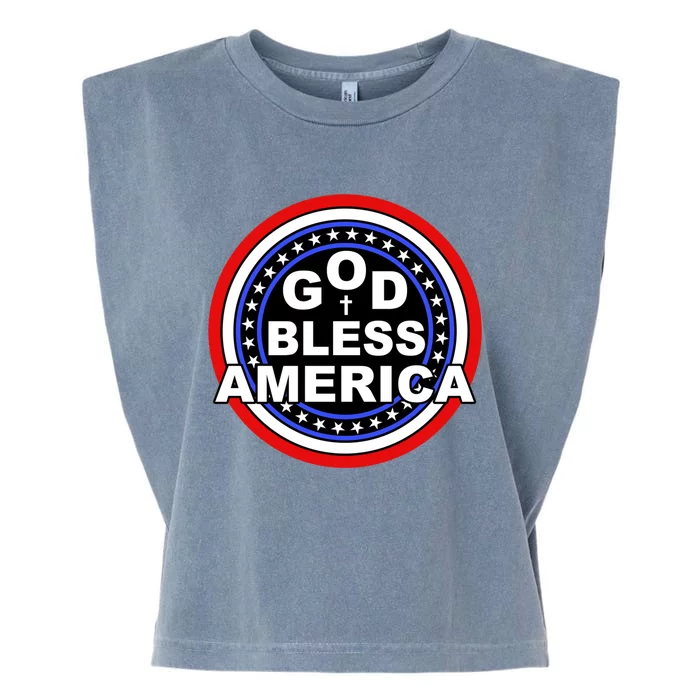 God Bless America Gift Garment-Dyed Women's Muscle Tee