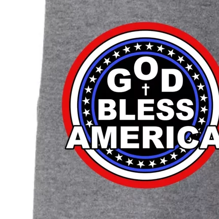 God Bless America Gift Doggie 3-End Fleece Hoodie