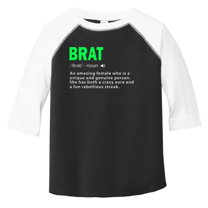 Green Brat Amazing Female Crazy Aura Rebellious Brat Toddler Fine Jersey T-Shirt