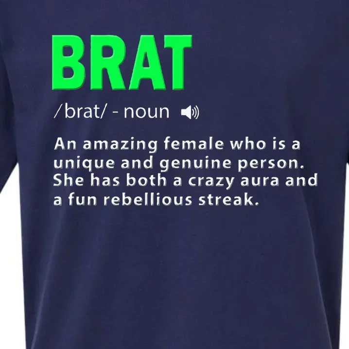 Green Brat Amazing Female Crazy Aura Rebellious Brat Sueded Cloud Jersey T-Shirt