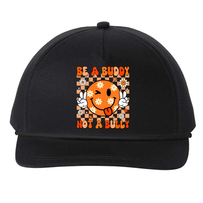 Groovy Be A Buddy Not A Bully Unity Day Anti Bullying Snapback Five-Panel Rope Hat