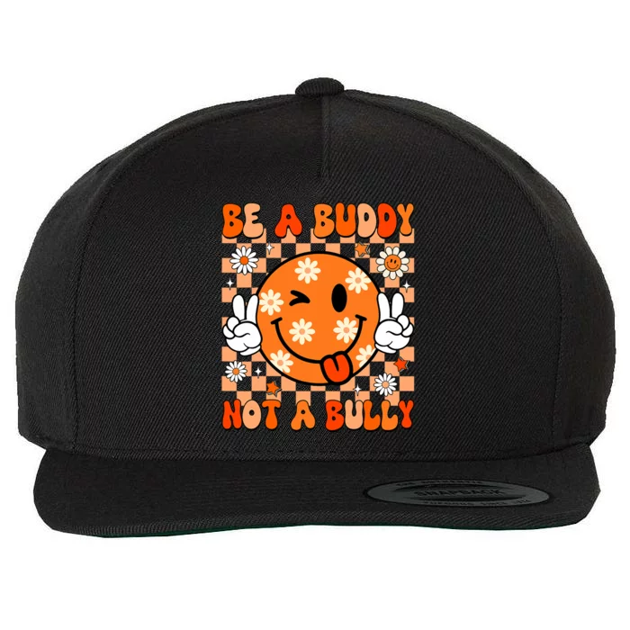 Groovy Be A Buddy Not A Bully Unity Day Anti Bullying Wool Snapback Cap