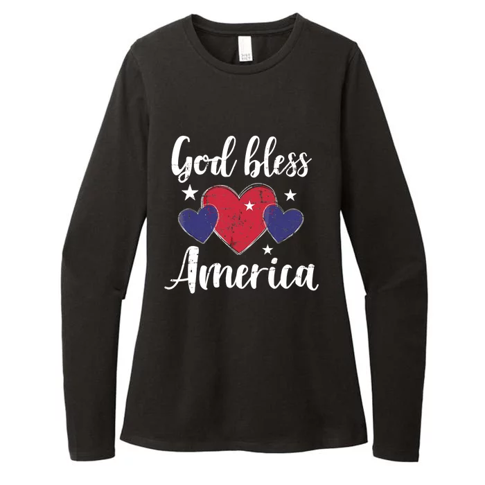 God Bless America For Independence Day On 4th Of July Pride Womens CVC Long Sleeve Shirt