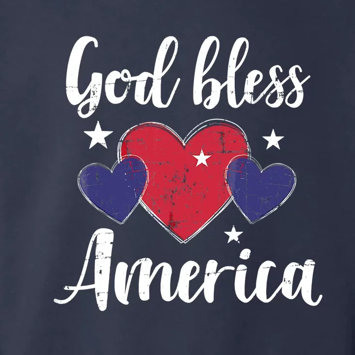 God Bless America For Independence Day On 4th Of July Pride Toddler Hoodie