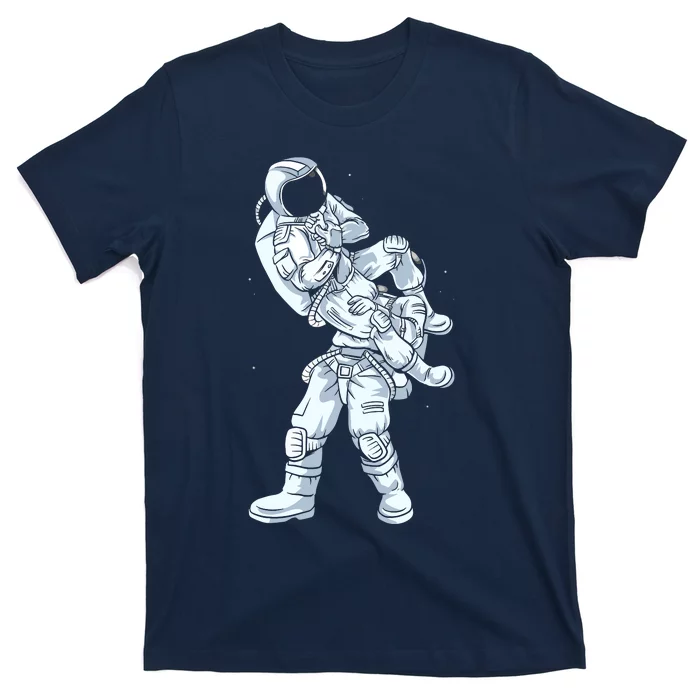 Galaxy BJJ Astronaut Tee Flying Armbar JiuJitsu T-Shirt