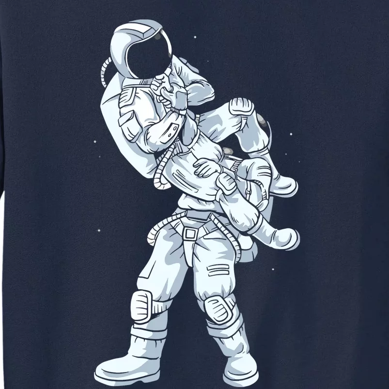 Galaxy BJJ Astronaut Tee Flying Armbar JiuJitsu Tall Sweatshirt