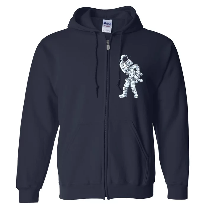 Galaxy BJJ Astronaut Tee Flying Armbar JiuJitsu Full Zip Hoodie