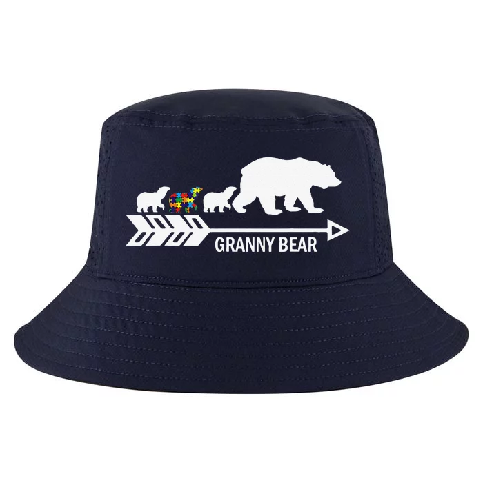 Granny Bear Autism Awareness Autism Granny Tees Cool Comfort Performance Bucket Hat