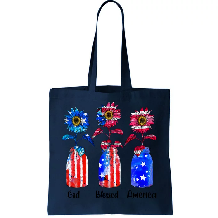 God Blessed America July 4th Tote Bag