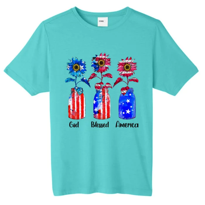 God Blessed America July 4th ChromaSoft Performance T-Shirt