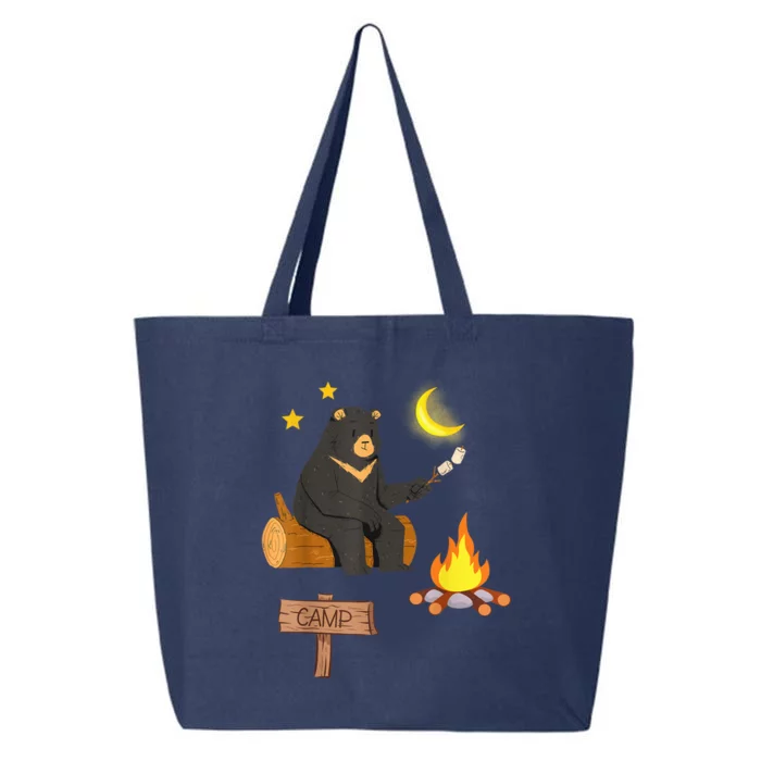 Grizzly Bear and Cartoon Bear Sarcastic Tee 25L Jumbo Tote