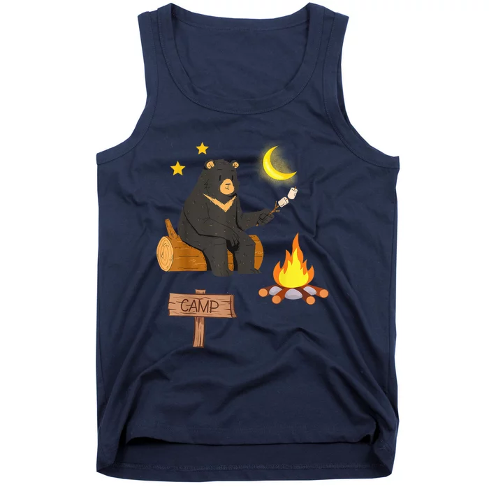 Grizzly Bear and Cartoon Bear Sarcastic Tee Tank Top