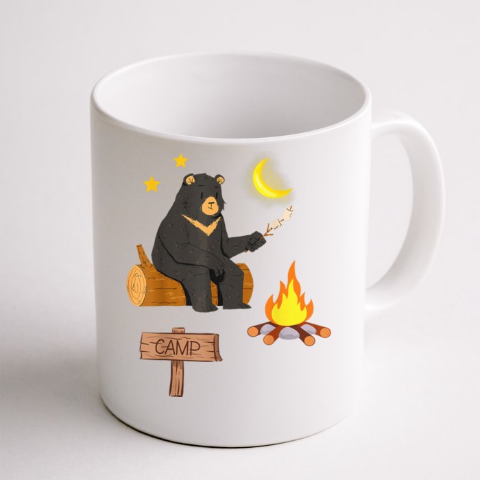 Grizzly Bear and Cartoon Bear Sarcastic Tee Front & Back Coffee Mug