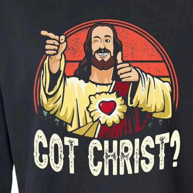 Got Buddy A Christ Christmas Cool Jesus Religious Christian Cropped Pullover Crew