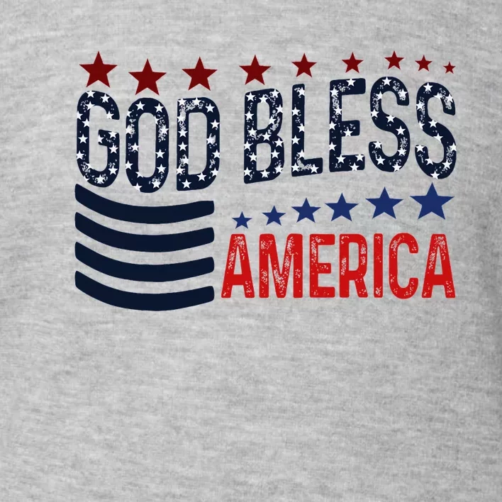 God Bless America Patriotic 4th Of July Pride Toddler Sweatshirt