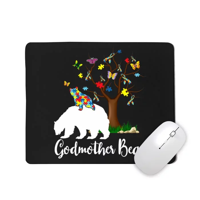 Godmother Bear Autism Awareness Love Support Mousepad