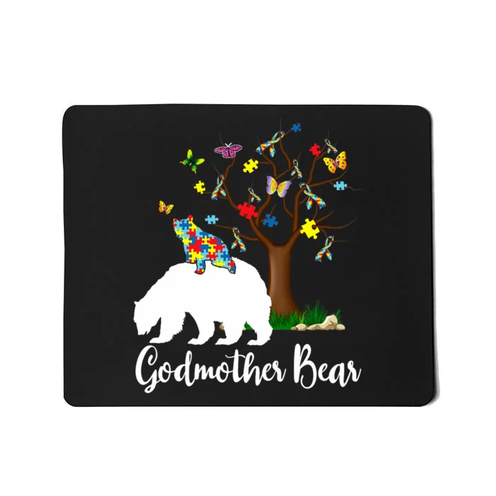 Godmother Bear Autism Awareness Love Support Mousepad