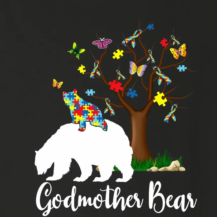 Godmother Bear Autism Awareness Love Support Toddler Long Sleeve Shirt