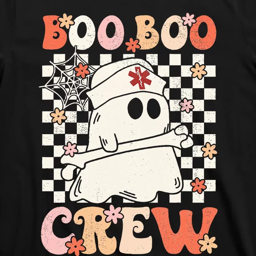 Groovy Boo Boo Crew Nurse Ghost Paramedic EMT EMS Halloween T-Shirt