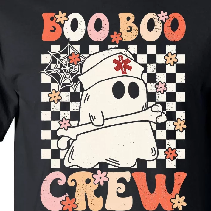 Groovy Boo Boo Crew Nurse Ghost Paramedic EMT EMS Halloween Tall T-Shirt