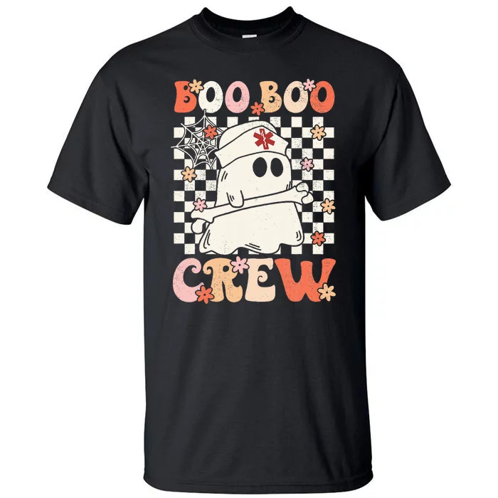 Groovy Boo Boo Crew Nurse Ghost Paramedic EMT EMS Halloween Tall T-Shirt