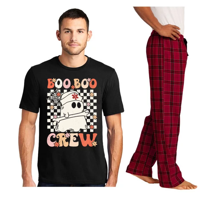 Groovy Boo Boo Crew Nurse Ghost Paramedic EMT EMS Halloween Pajama Set