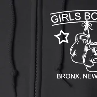 Girls Boxing Bronx Ny Rachel Costume Full Zip Hoodie