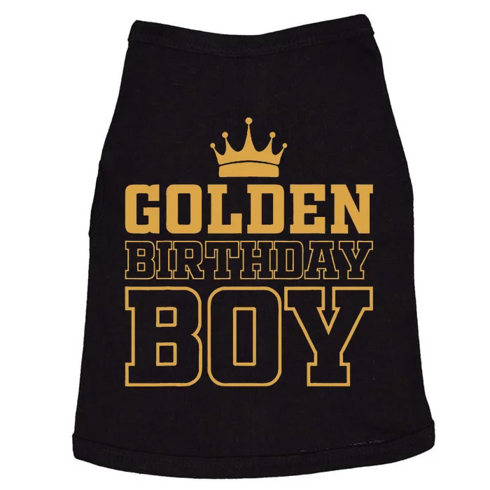 Golden Birthday Boy Birthday Party Decoration Doggie Tank