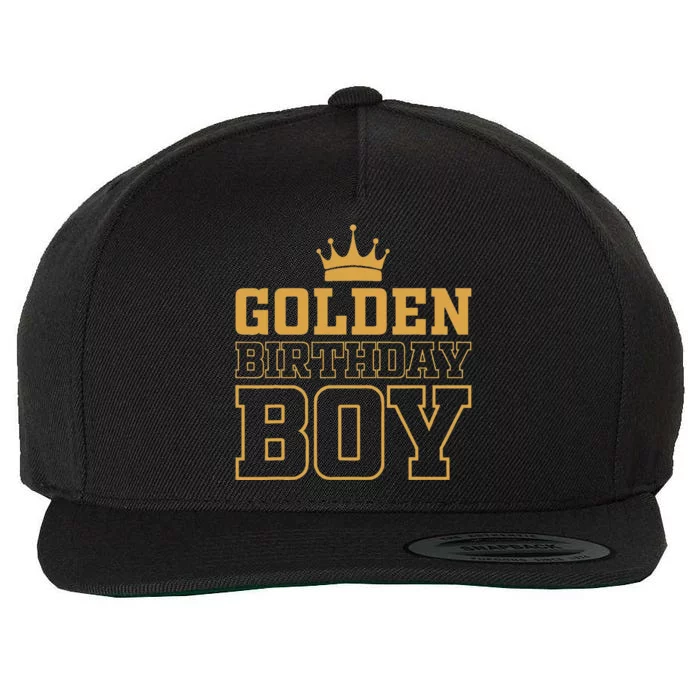 Golden Birthday Boy Birthday Party Decoration Wool Snapback Cap