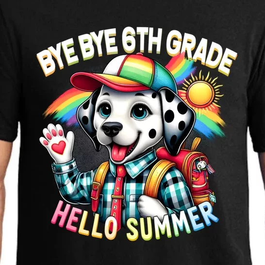 Graduation Bye Bye 6th Grade Hello 7th Grade Hello Summer Gift Pajama Set