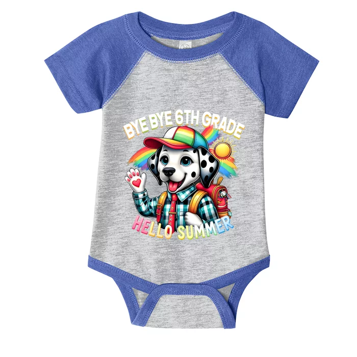 Graduation Bye Bye 6th Grade Hello 7th Grade Hello Summer Gift Infant Baby Jersey Bodysuit