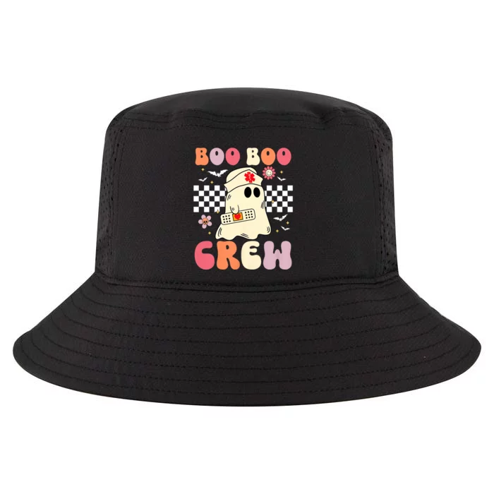 Groovy Boo Boo Crew Nurse Funny Ghost Women Halloween Nurse Cool Comfort Performance Bucket Hat