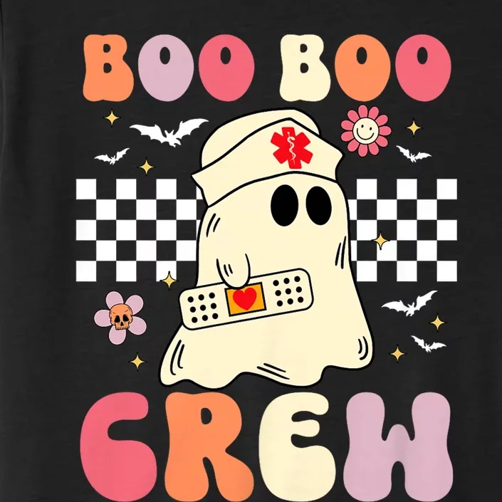 Groovy Boo Boo Crew Nurse Funny Ghost Women Halloween Nurse ChromaSoft Performance T-Shirt