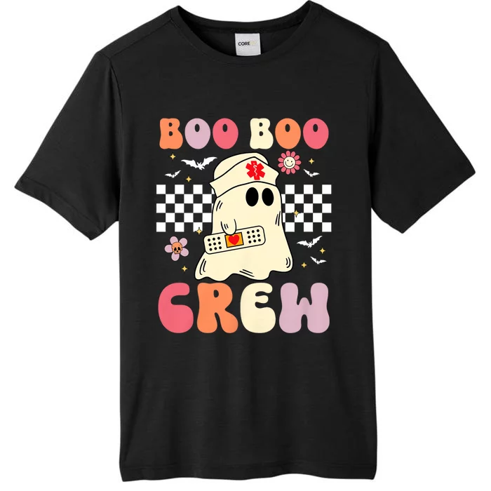 Groovy Boo Boo Crew Nurse Funny Ghost Women Halloween Nurse ChromaSoft Performance T-Shirt