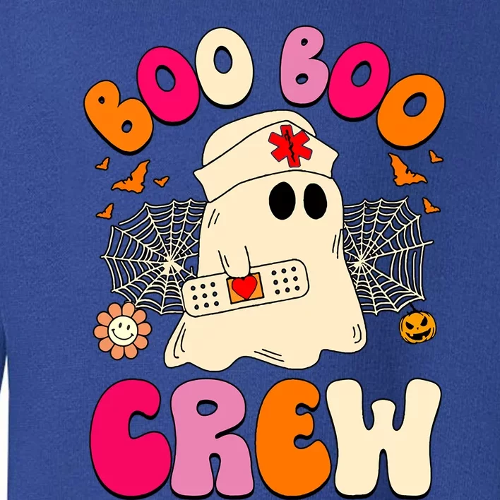 Groovy Boo Boo Crew Nurse Funny Ghost Halloween Nurse Cute Gift Toddler Sweatshirt