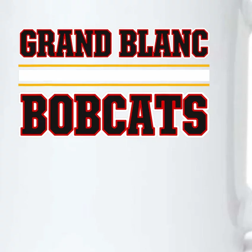 Grand Blanc Bobcats Horizontal Stripes Black Color Changing Mug