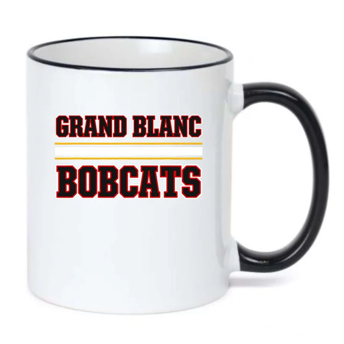 Grand Blanc Bobcats Horizontal Stripes Black Color Changing Mug