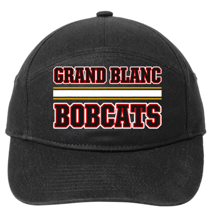 Grand Blanc Bobcats Horizontal Stripes 7-Panel Snapback Hat