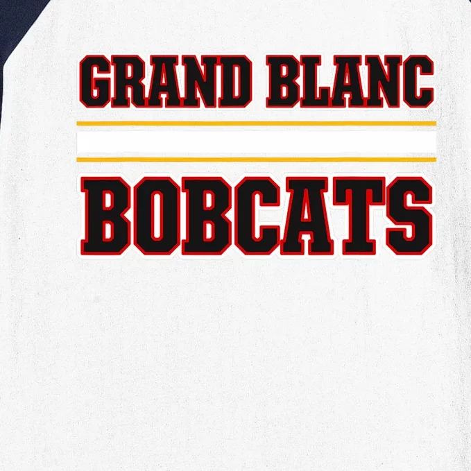 Grand Blanc Bobcats Horizontal Stripes Baseball Sleeve Shirt