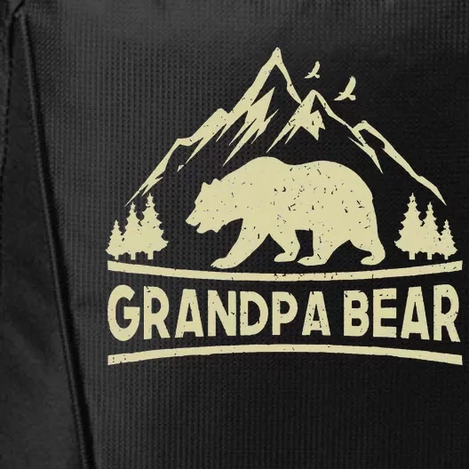 Grandpa Bear Bear Matching Family Camping Gift City Backpack