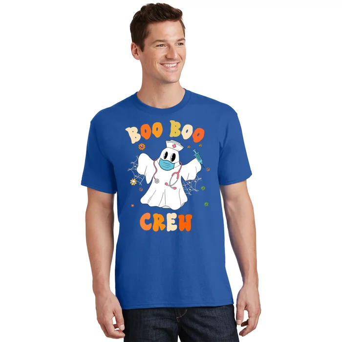 Groovy Boo Boo Crew Nurse Funny Ghost Halloween Nurse Gift T-Shirt