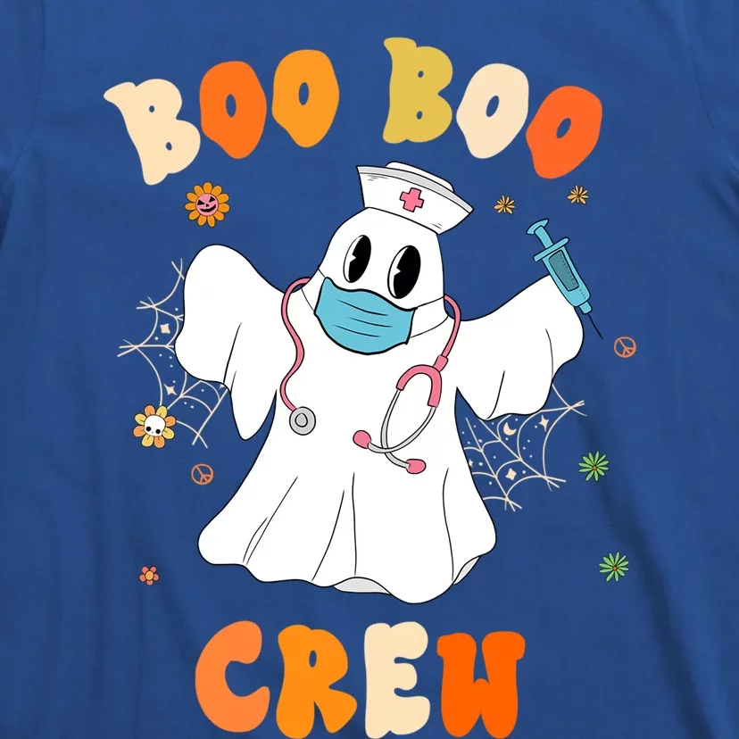 Groovy Boo Boo Crew Nurse Funny Ghost Halloween Nurse Gift T-Shirt