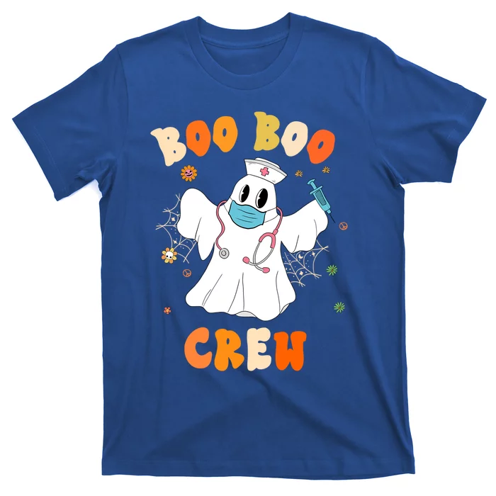 Groovy Boo Boo Crew Nurse Funny Ghost Halloween Nurse Gift T-Shirt